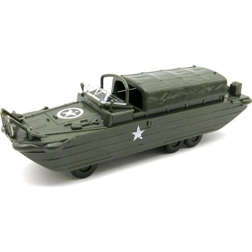 4D Assemble 1/72 World War II Duck Wheeled Amphibious Combat Vehicle Assembled Model Military Boy Educational Toys