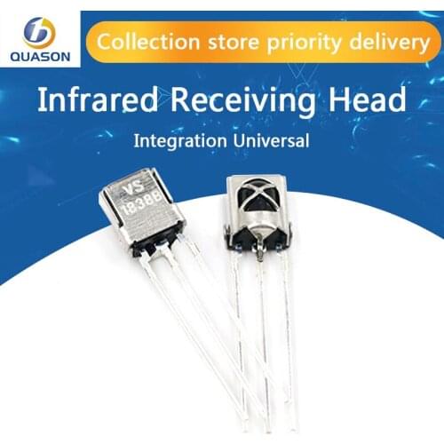 50pcs/LOT eneral integration universal infrared receiving head TL1838 ,VS1838 VS1838B