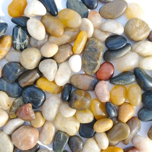 500g Aquarium Gravel River Rock Fish Tank Sand Natural Polished Stone Decorative Small Decorative Pebbles Landscaping Vase Fille