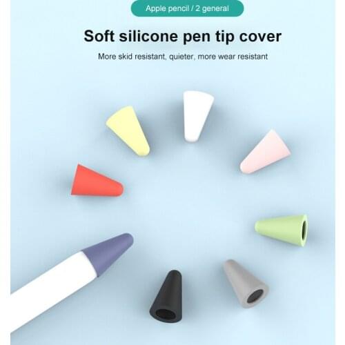 8Pc Coloful Potlead Tip Cover For Apple Potlead 2nd and 1st Generation Mute Silicones Nib Case For Potlead Cover Skin Protector
