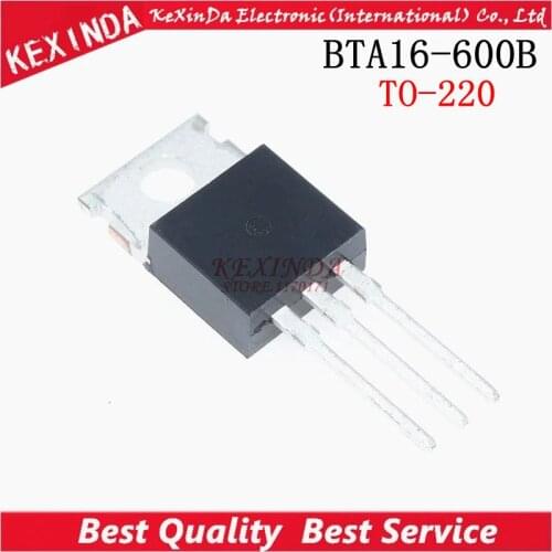 Free Shipping 50pcs/lot BTA16-600B TO-220 BTA16-600 TO220 16-600B BTA16 600V 16A new and original