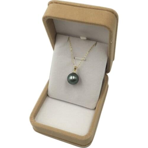 FREE SHIPPING 9-14 mm 100% nature Tahitian BLACK ROUND pearl PENDANT necklace with S925 silver chain,necklace 16/18 inch