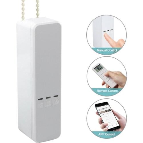 WiFi Wireless Automatic Curtain Motor Smart Motorized Chain Roller Blinds Shade Shutter Drive Electric Curtain Motor Smart Home