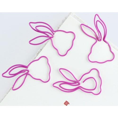 Rabbit Paper Clip Animal Paperclip Cartoon Shape Pin Special Shaped Paper Clips Shape Pin Planner Clip Cute Clip Paperclips Lot