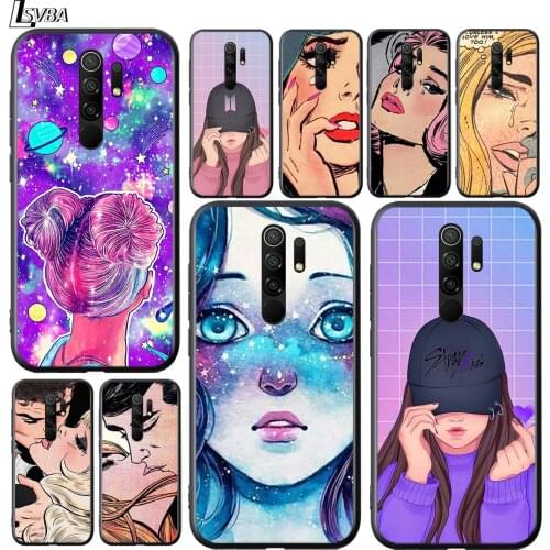 Urban Girl Sad Kiss For Xiaomi Redmi 9A 9C 9 Prime GO 8A 7A 6A 5A 4X S2 Pro Plus Phone Case