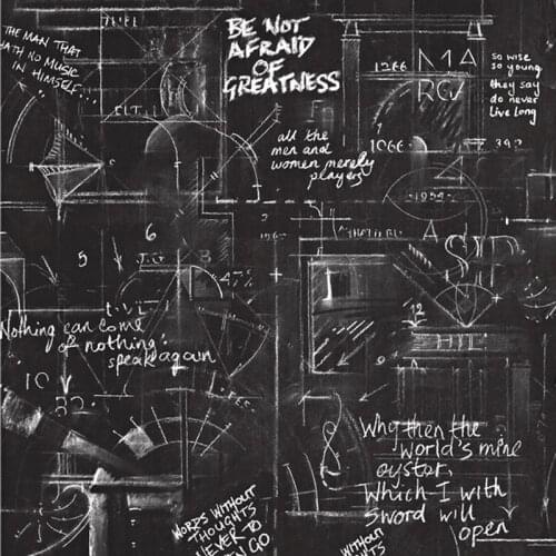 Black Gray Fashion Wallpaper Roll Personality White Pattern PVC Wall Paper Bedroom Living Room Home Decoration