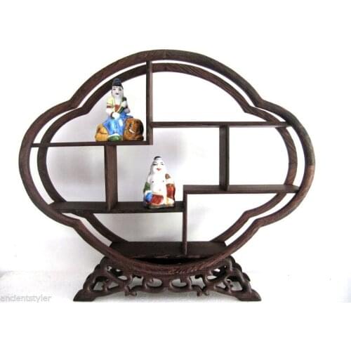 MF017-- Ji Chi Wood stand /shelf for SNUFFERS or NETSUKE or Curios