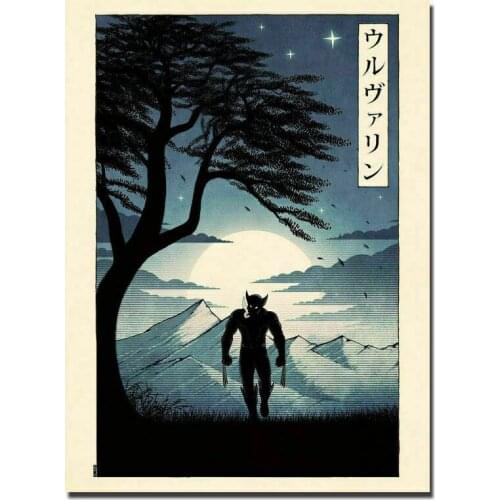 F303 Hot LOGAN The Wolverine 3 Superhero New Movie Silk Fabric Wall Poster Art Decor Sticker Bright