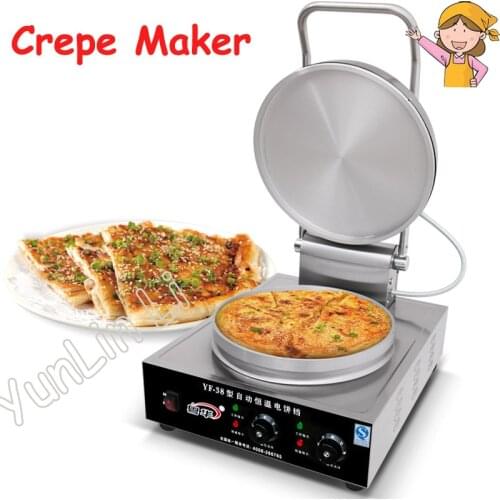 Commercial Crepe Maker Electric Pancake Machine Crepe Maker Commercial Electric Baking Pan Electric Pancake Making Machine YF-38