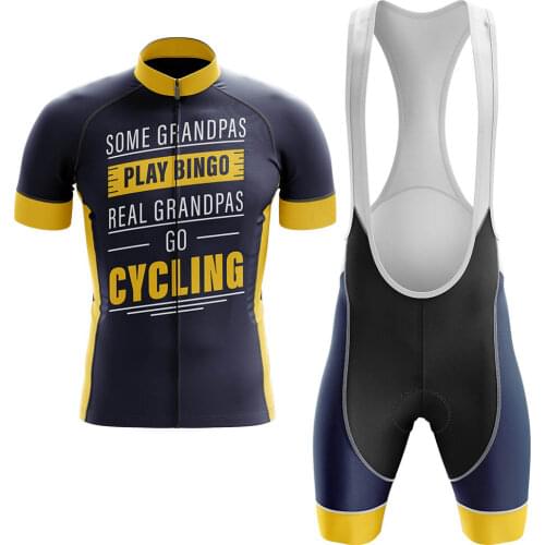 Real Grandpa Summer Cycling Jersey set Maillot Ropa Ciclismo Cycling Bicycle Clothing MTB Bike Clothes Uniform Cycling Set