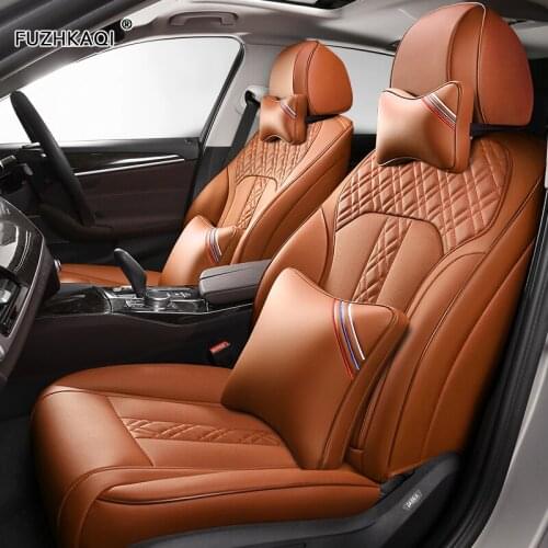 FUZHKAQI Custom Leather car seat cover For Trumpchi GA6 GA3 GS5 GA8 GS8 GA5 GS4 GS7 GS3 GM8 GA4 GM6 Automobiles Seat Covers