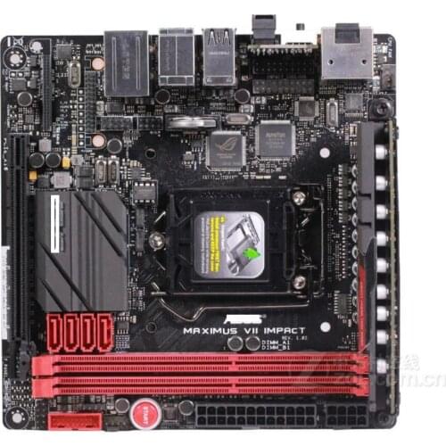 USED motherboard for for ASUS MAXIMUS VII IMPACT DDR3 LGA 1150 for I3 I5 I7 CPU USB2.0 USB3.0 16GB HDMI Z97 Desktop motherborad