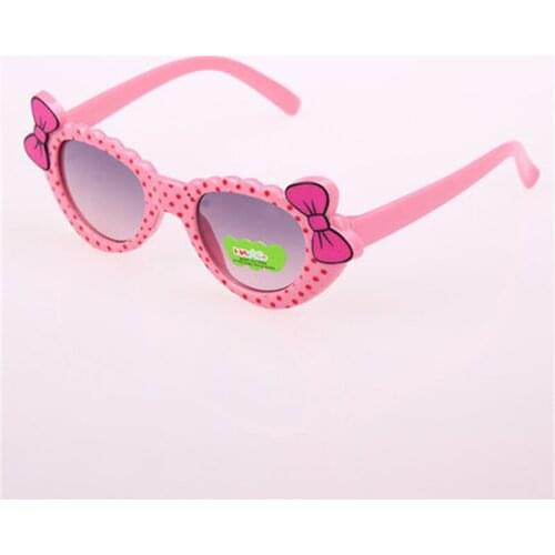 2021 fashions Children Cartoon Glasses Children Baby Boys Girls Fashion Lovely Bow Sunglasses Many Colors Choose