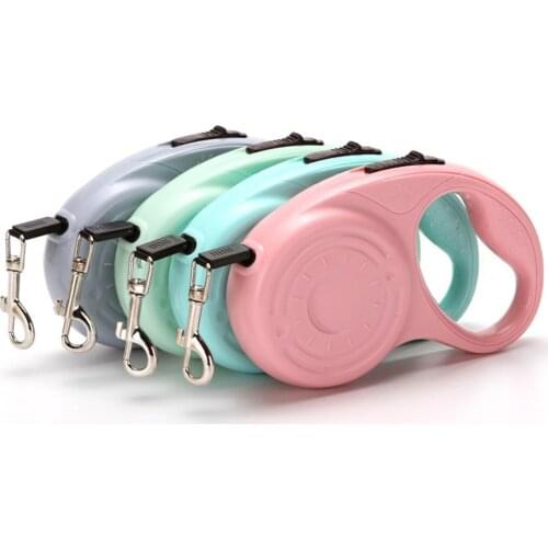3m/5m Nylon Retractable Dog Leash Rope For Small Medium Large Dog Cat Retractable Dog Leashes Cat Lead Pet Leash Collar Harness