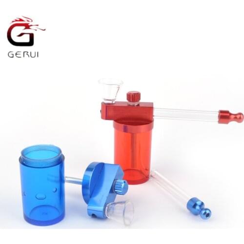 GERUI Mini Hookah Water Smoking Pipe Shisha Glass Bottle Narguile Chicha Tobacco Bowl Smoking Accessories Men Gift