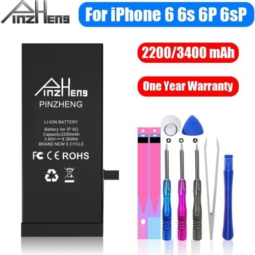 PINZHENG High Capacity Battery For iPhone 6 Plus 6S Plus Replacement Bateria For iPhone 6G Plus 6S Plus Mobile Phone Batteries