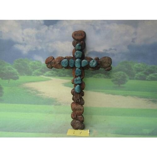 Handmade crafts resin wall Christian cross gift