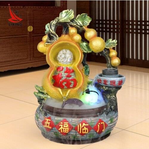 Five blessings descend upon the house Feng Shui lucky gift opening move round of water Home Furnishing study the living room dec