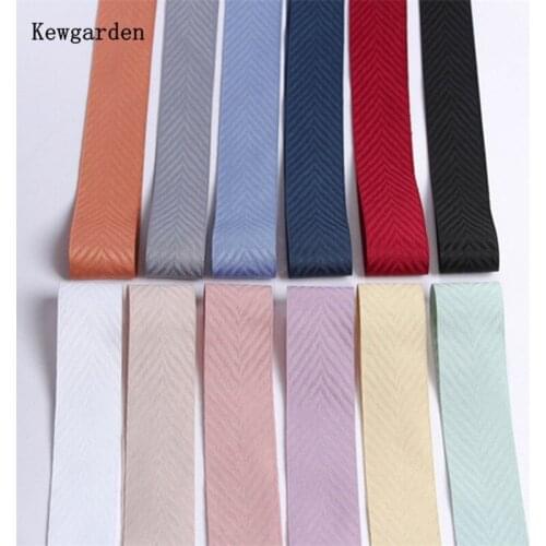 Kewgarden 1" 1.5" 5/8" 16 25 40mm Wave Pattern Ribbon DIY Hair Bow Accessories Handmade Tape Gift Packing Riband 20 Yards