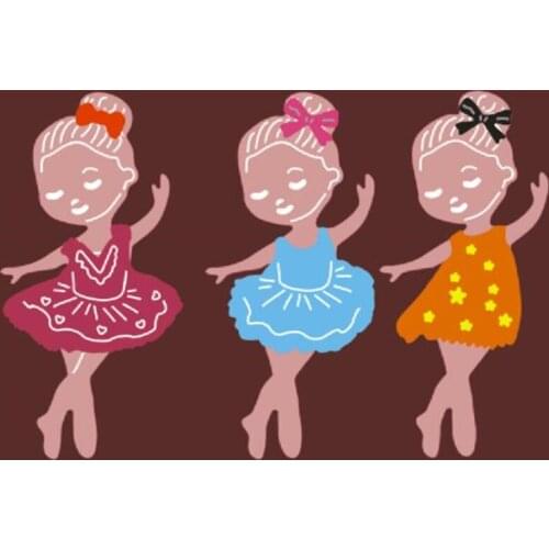 SCD894 Girl Metal Cutting Dies For Scrapbooking Stencils DIY Album Cards Decoration Embossing Folder Die Cuts Cutter Tools New