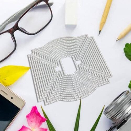 Cutting Nesting Dies 1Pcs Frame Metal Cut Die Mold Die Stamps Album Mold Scrapbooking Craft Stencil Paper Clear DIY Decor P5Y3