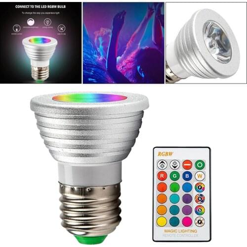 LED Light Bulbs, 16 Colour Changing 5W Dimmable Warm White RGB LED Spot Light Bulb with Remote Control