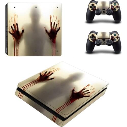 The Walking Dead PS4 Slim Skin Sticker For Sony PlayStation 4 Console and Controllers PS4 Slim Skins Sticker Decal Vinyl