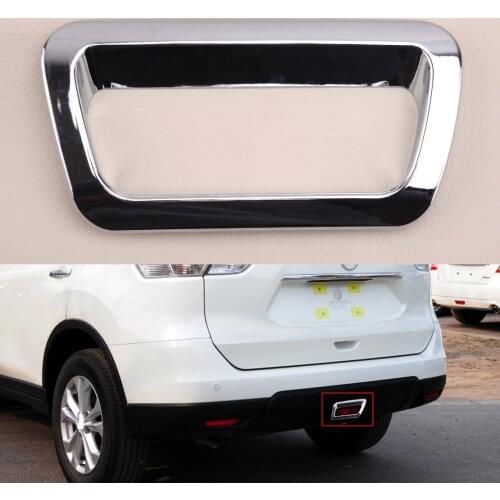 High Quality Car Rear Reflector Brake Fog Light Cover Trim Frame Decoration Fit For Nissan Rogue X-Trail T32 2014 2015 2016