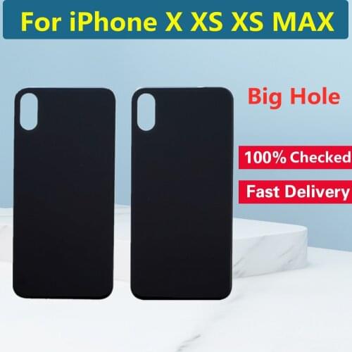 Back Glass For iPhone X XS XS MAX Back Rear Glass Housing Door For iPhone X Glass With CE Replacement