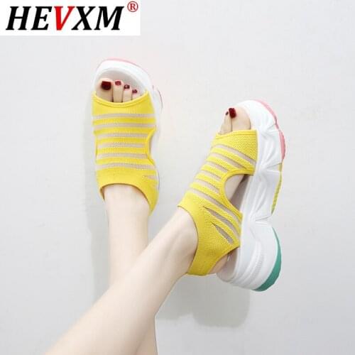 Women Sandals Fashion Thick Bottom Sandals Women Comfortable Heighten Sandals Wedges Shoes Flat With Shoes Summer Popular Shoes