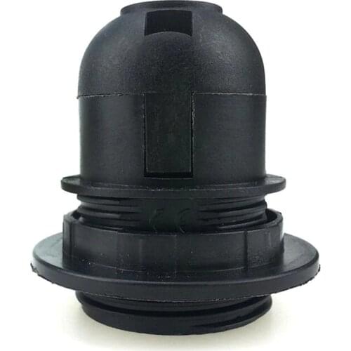 1pcs e27 Light Bulb Lamp Holder Base Converter Socket Lampshade electric Splitter Screw Black White for home led bulb lighting