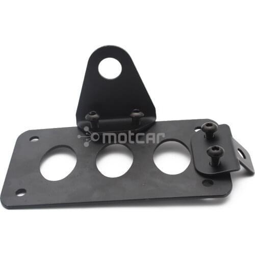 1pcs Motorcycle Side Mount Tail Light Bracket Metal License Plate Bracket Universal for Harley Sport BOB Chopper Yamaha Suzuki