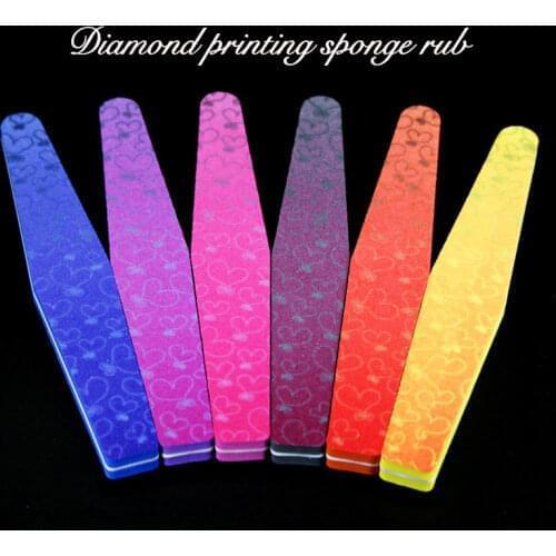 1pc Professional Nail File Half Moon Sandpaper Nail Sanding Grinding Polishing Manicure Care Tools Buffers for Nail