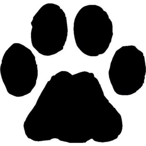 14.1*13.5CM Pet Dog Cat Paw Print Car Window Decorative Stickers Funny Animal Car Accessories Laptop Skateboard Sticker