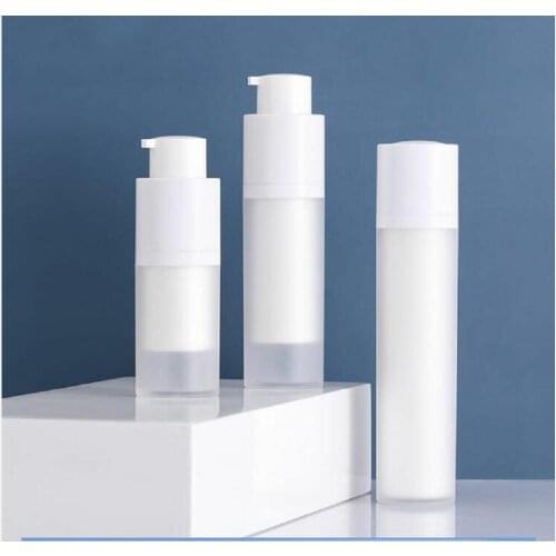 15ml rotate airless bottle with white pump for lotion/emulsion/foundation/serum/skin care cosmetic packing