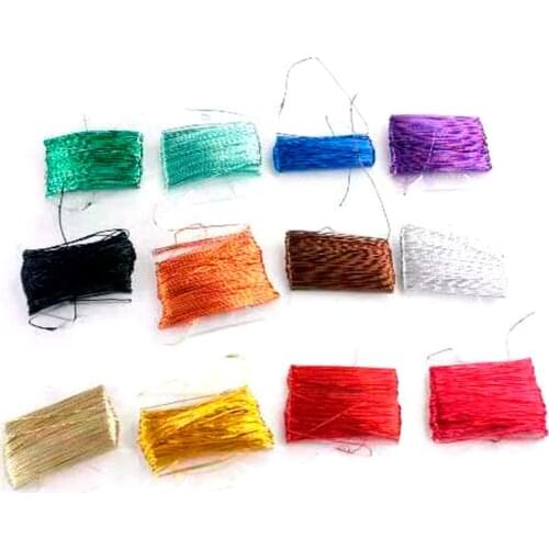 8 meters Multicolor Cross stitch gold and silver threads / cross stitch embroidery thread / Custom Cross stitch threads colors