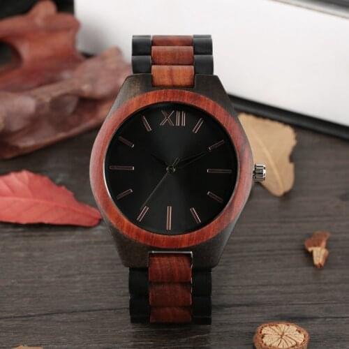 100% Handmade Bamboo Wooden Watches Men Quartz Sports Full Wood Bracelet Analog Man Wristwatch Gift Top Clock Relogio Masculino
