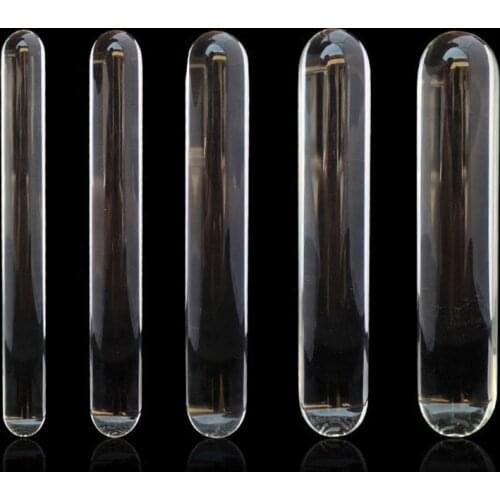 Cylinder Glass Dildo Big Huge Large Glassware Penis Crystal Anal Plug Women Sex Toys for Women G spot Stimulator Pleasure Wand