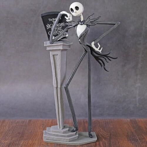 Cartoon Movie The Nightmare Before Christmas Jack Skellington PVC Figure Figurine Toy Kids Birthday Gift