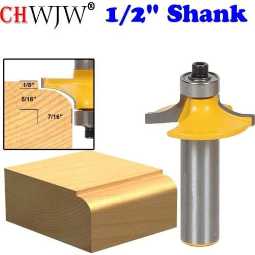 1Pc Thumbnail Table Edge Router Bit - Small - 1/2" Shank Line knife Woodworking cutter Tenon Cutter for Woodworking Tools