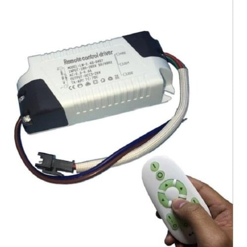 In 220V Dimming power supply 4W 5W 7W / 8-12W / 12W-18W downlight remote control drive two-color change light Driver