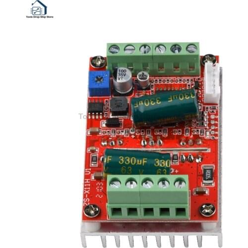 DC brushless motor controller with Hall effect Brushless motor drive board High-power PLC 6-60V12V48V motor drive board 400W