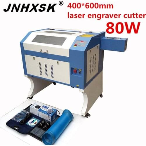 JNHXSK 4060 80W M2 400*600mm 6040 m2 80 watts laser engraving and cutting machine for Russia Instead of customs clearance wood