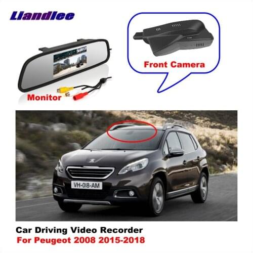 Liandlee Car DVR Wifi Video Recorder Dash Cam Camera For Peugeot 2008 2015-2018 Night Vision APP