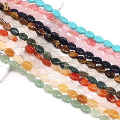 Natural stone Tiger Eye Red stone Tangling Pink Crystal Egg Loose Star Jewelry DIY Necklace Bracelet Jewelry Accessories