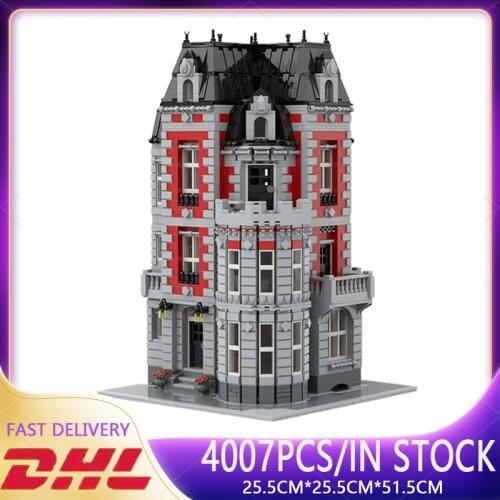 New 4007PCS Castle Bricks MOC-35065 Building Blocks City Retro Villas House Architecture Model Kids Toy Christmas DIY Gifts 2021