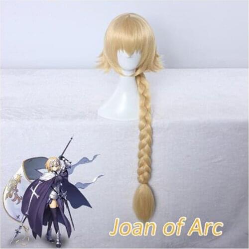 Joan of Arc Wig Fate Grand Order Cosplay Wig Fate/Zero Cosplay Hair Jeanne d'Arc Fate/Apocrypha Wig Women Blonde Hair