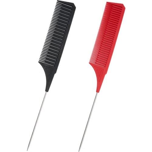 1 Piece Of Tangled Dyed High Gloss Layered Comb Anti-Static Pointed Tail Comb Salon Home Hair Styling Tool