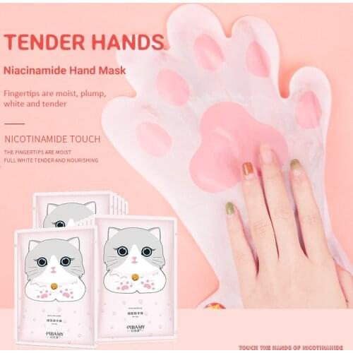 Cats Claw Hand Mask Glove Niacinamide Hand Skin Care Glove Exfoliating Tender Moisturizing And Tender Beauty Serum Mask TSLM1