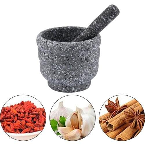 Mortar Pestle Spice Crusher Resin Bowl Tough Foods Pepper Gingers Herbs Grinder Mills Kitchen Tools
